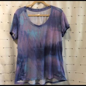 Marmot purple and blue athletic activewear casual t-shirt size XL